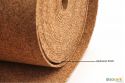 Rouleau de liège standard pour isolation thermique et phonique - Vue d'épaisseur 4mm